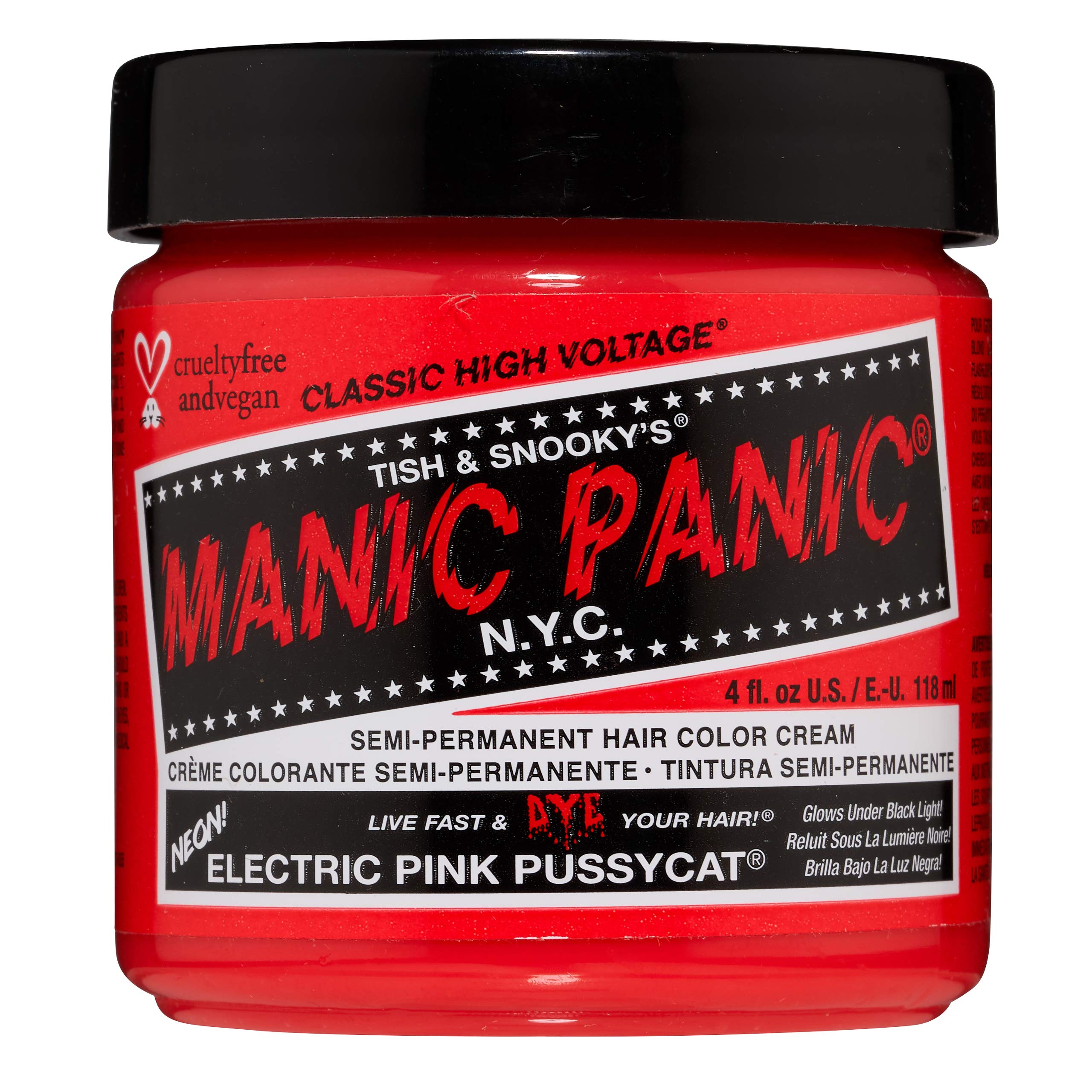 MANIC PANIC Electric Pink Pussycat – bouteille néon prête à l’application