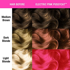 MANIC PANIC Electric Pink Pussycat – brillance UV visible sur cheveux