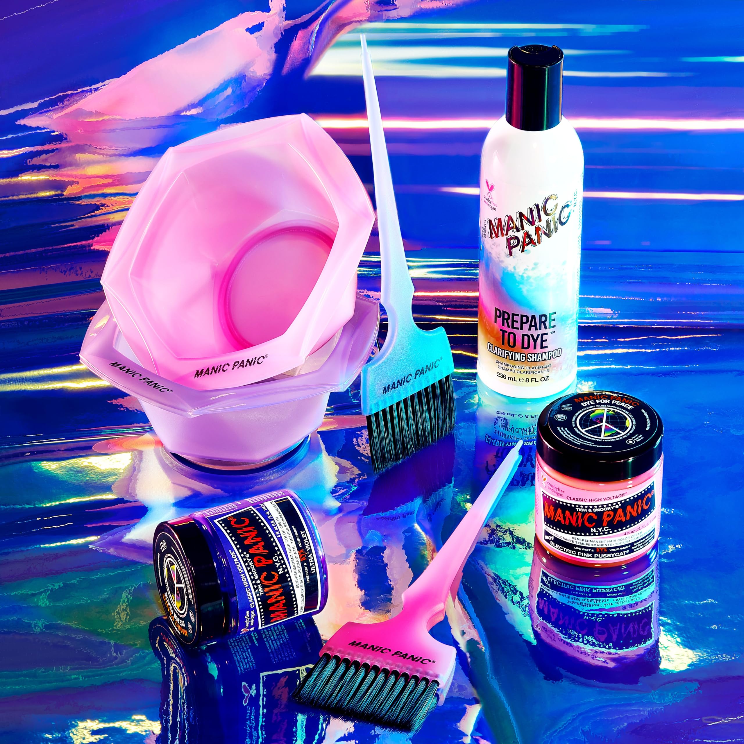 MANIC PANIC Electric Pink Pussycat – logo vegan sans ammoniac et sans cruauté