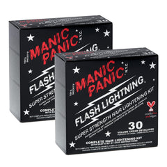 MANIC PANIC Flash Lightning poudre de décoloration pour éclaircir les cheveux foncés jusqu'à 5 niveaux.