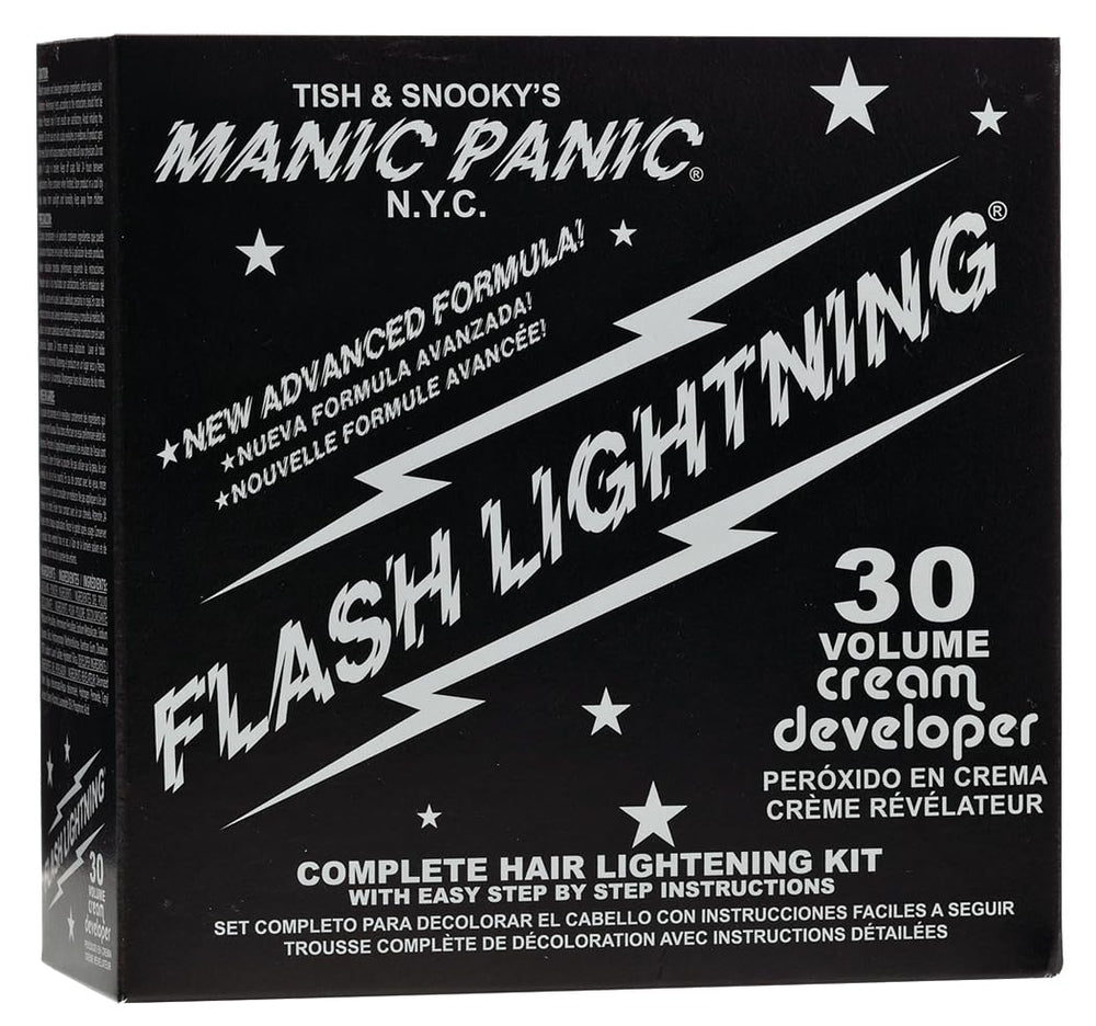 MANIC PANIC Flash Lightning poudre décoloration pour levage jusqu’à 5 niveaux