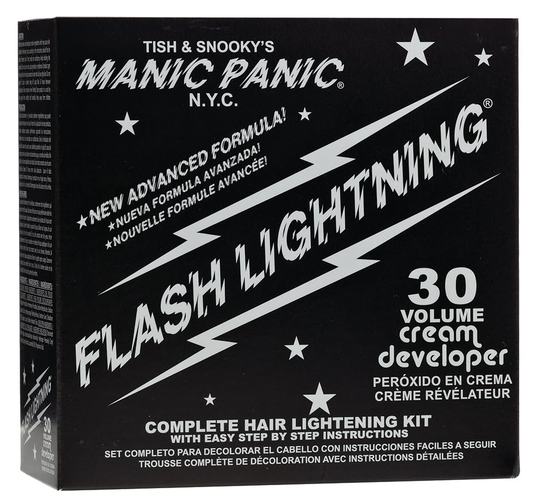 MANIC PANIC Flash Lightning poudre décoloration pour levage jusqu’à 5 niveaux