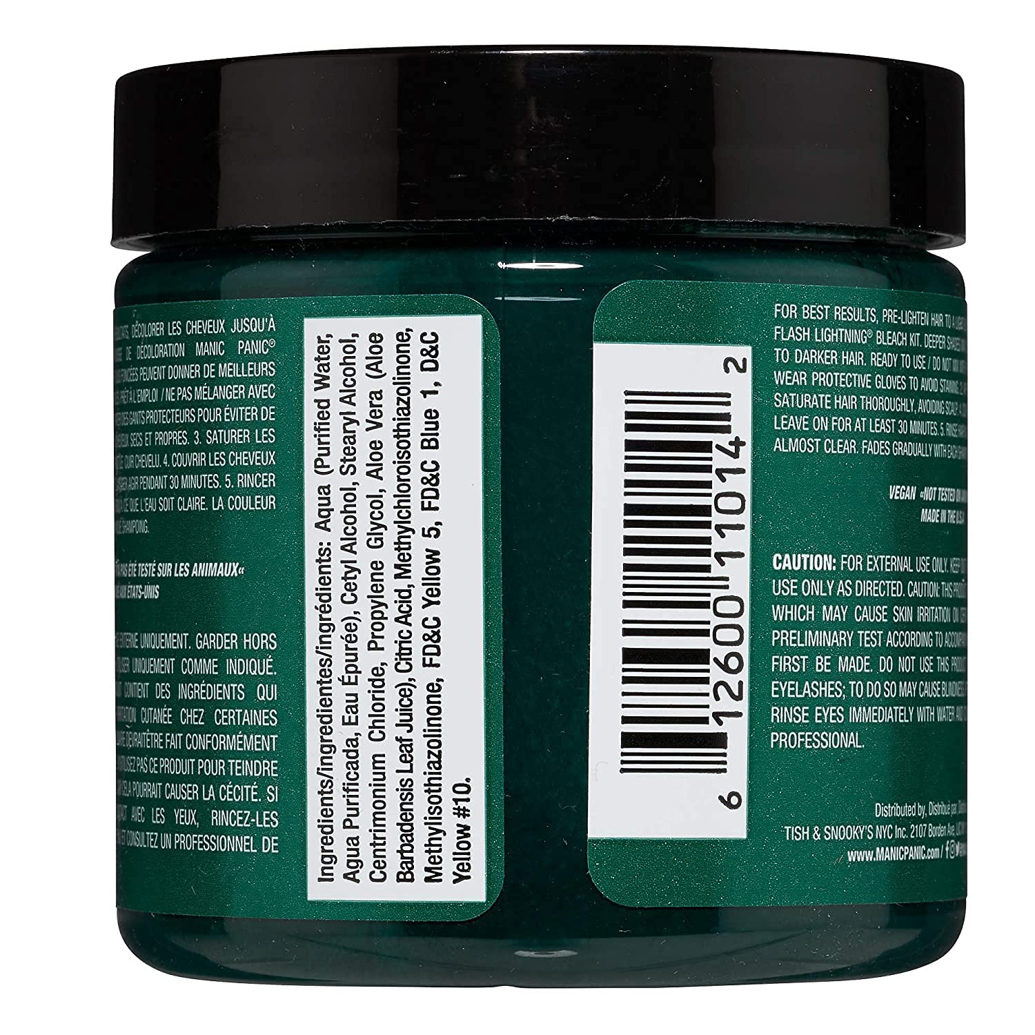MANIC PANIC Green Envy – application sur cheveux pour une teinte vive.