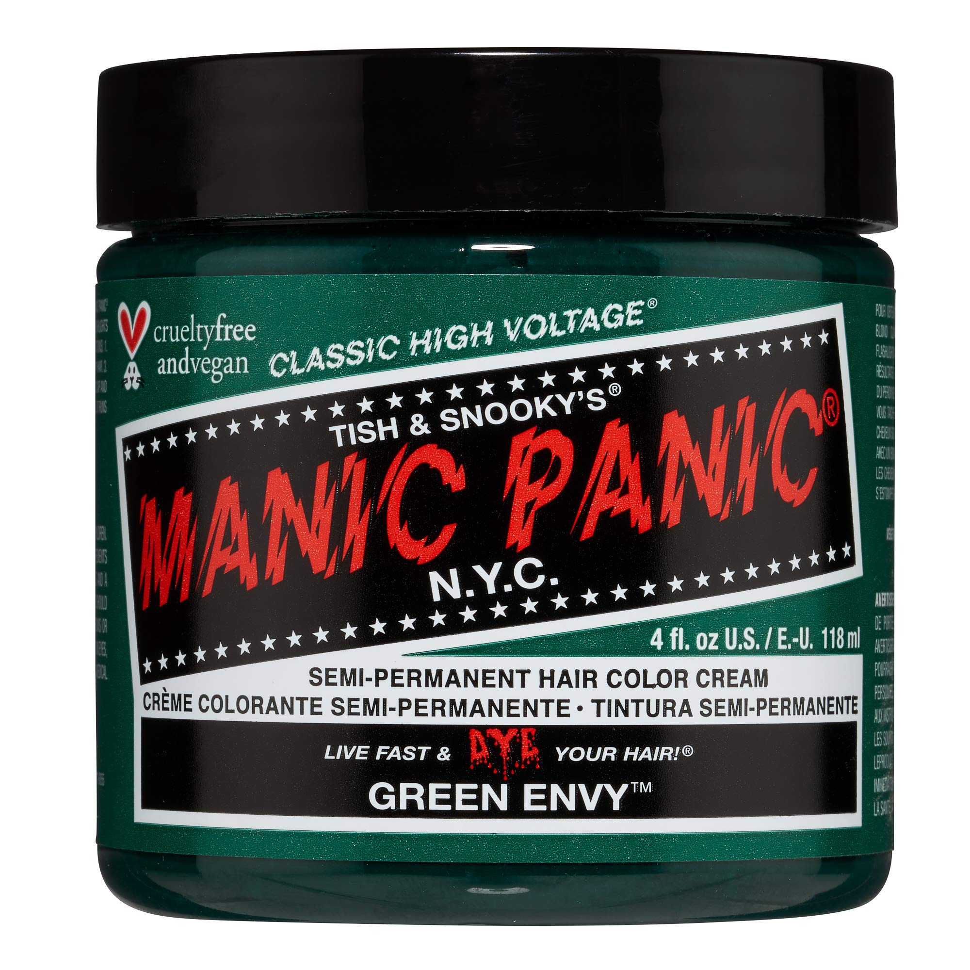 MANIC PANIC Green Envy échantillon-teinte: aperçu couleur émeraude, test pratique