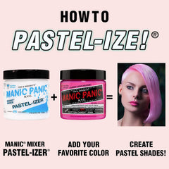 Cheveux pré-décolorés prêts à recevoir Pastelizer pour un rendu pastel précis