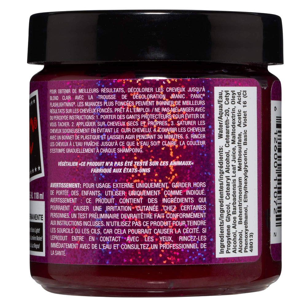 MANIC PANIC Pink Warrior – cheveux blonds pré-éclaircis affichant le rose néon