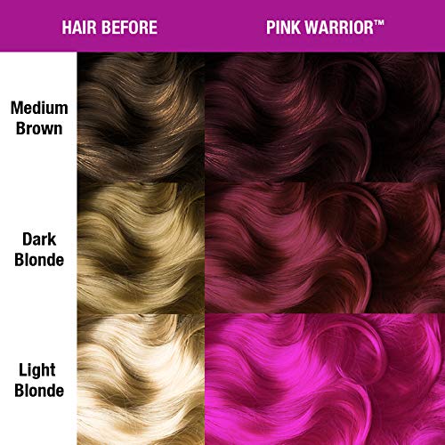 MANIC PANIC Pink Warrior glow : couleur néon visible sous lumière noire.