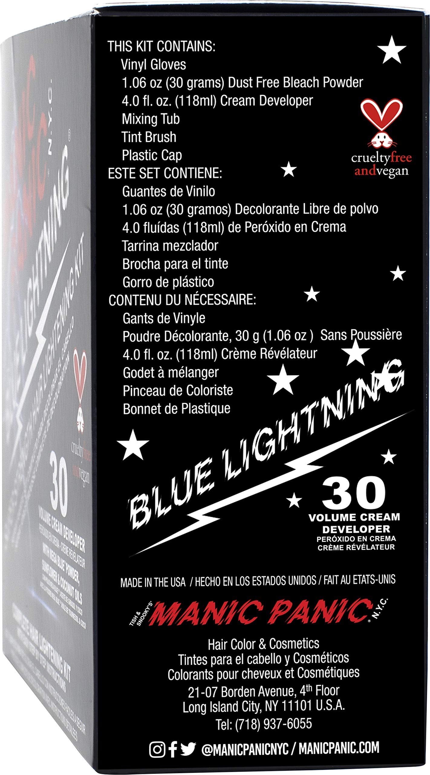 Poudre décolorante bleue neutralisante des reflets chauds pour blond homogène.