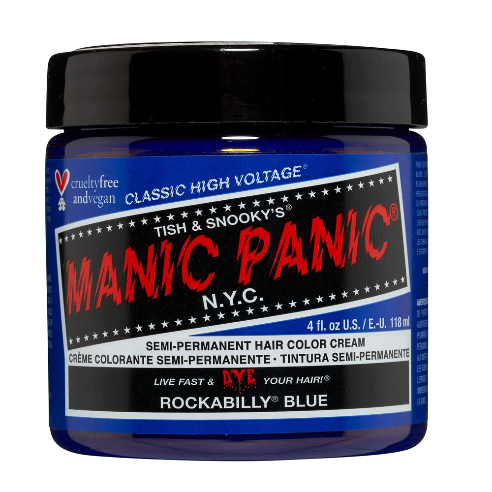 MANIC PANIC Rockabilly Blue – Bouteille prête à l’emploi pour une couleur audacieuse.