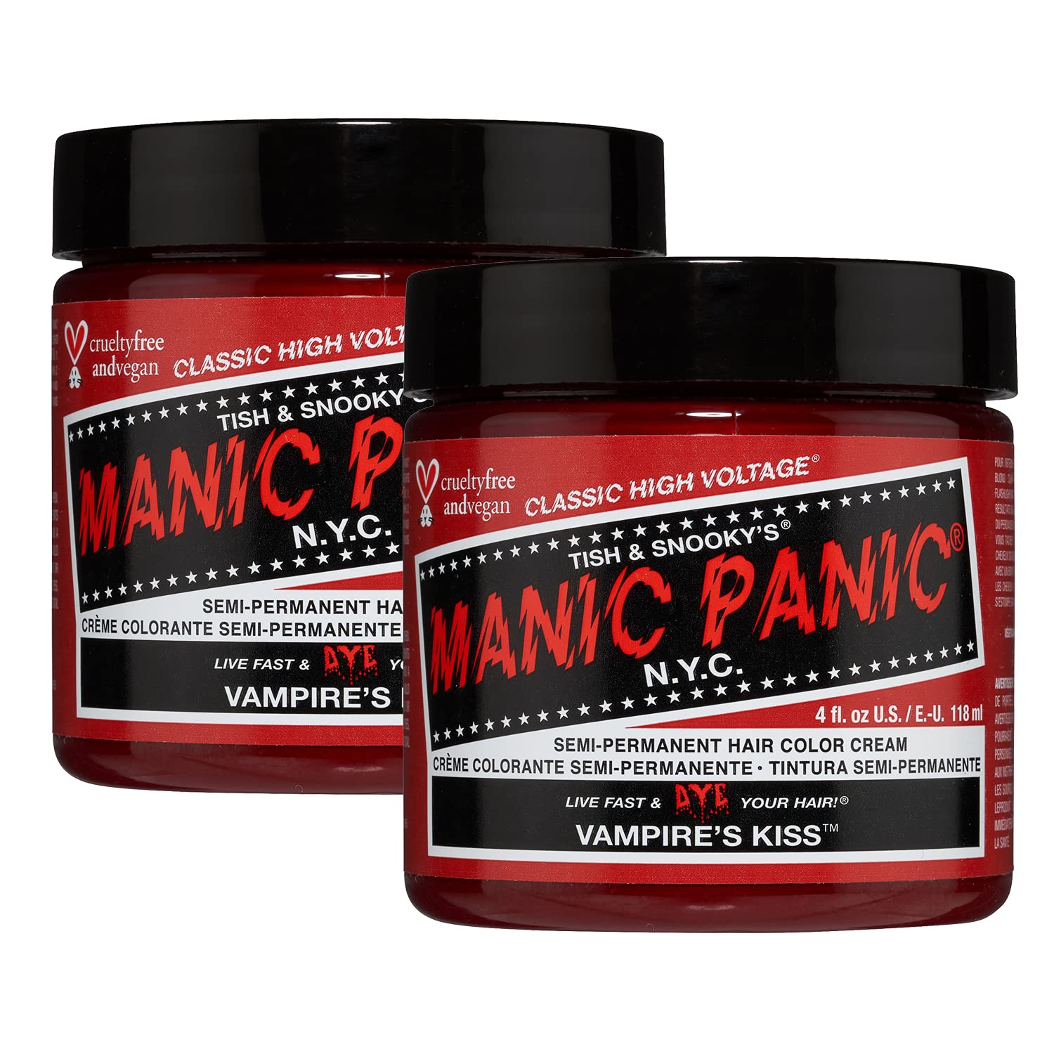 MANIC PANIC Vampire's Kiss - bouteille couleur riche prête à l'application.