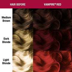 MANIC PANIC Vampire Red Amplified – Teinte rouge sang ideale pour cheveux fonces avec profondeur.