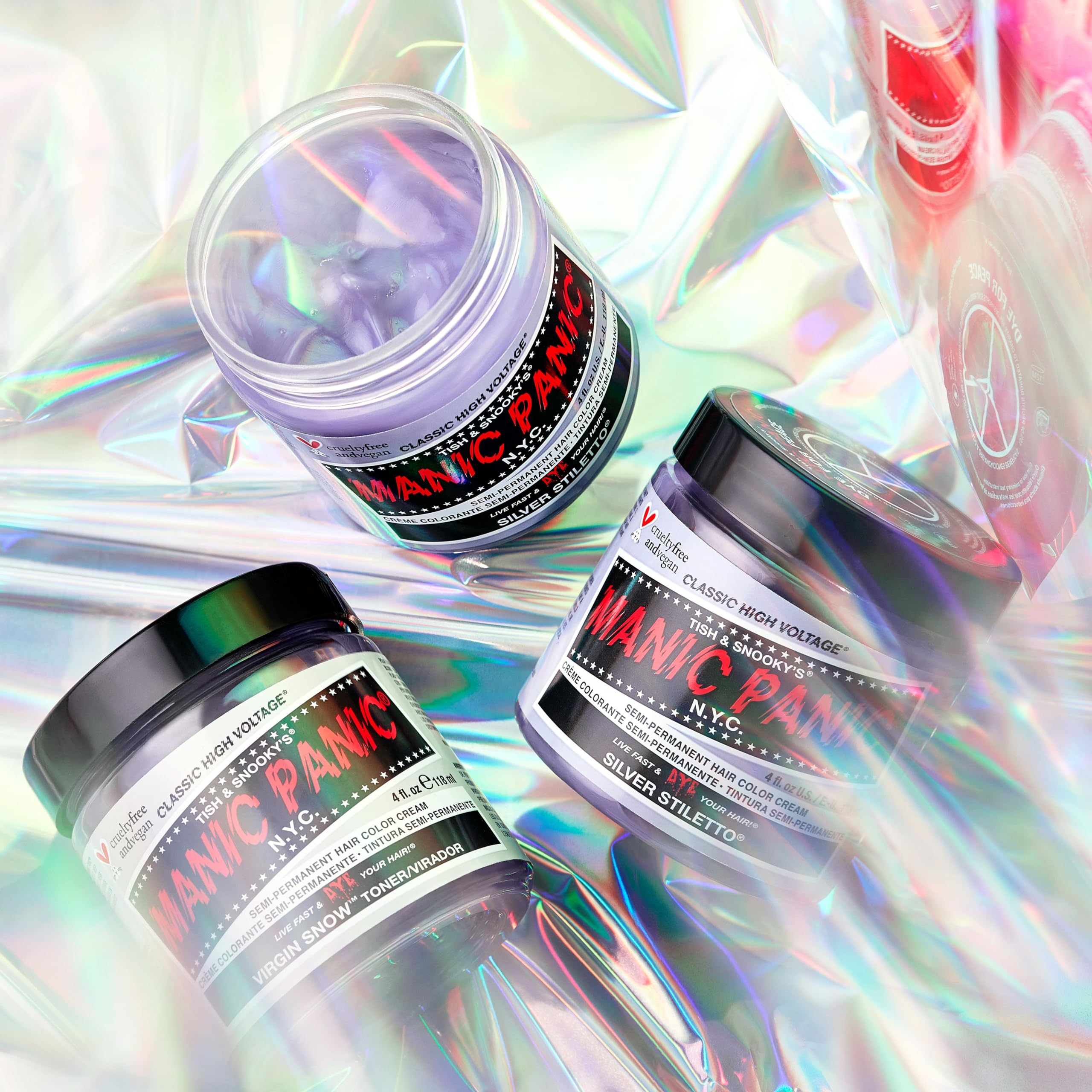 MANIC PANIC Virgin Snow application sur cheveux blonds guidée