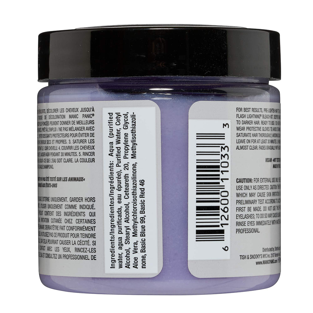 MANIC PANIC Virgin Snow teinte bleue sur cheveux blonds pour un look frais