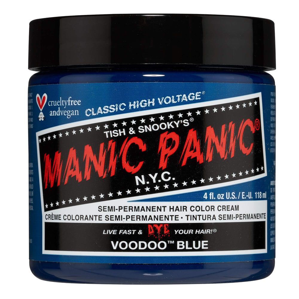 MANIC PANIC Voodoo Blue, bouteille colorante; couleur vive et durable prête pour DIY.