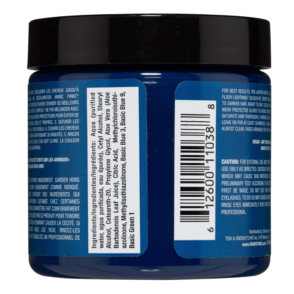 MANIC PANIC Voodoo Blue, mélange personnalisable pour créer des teintes uniques.