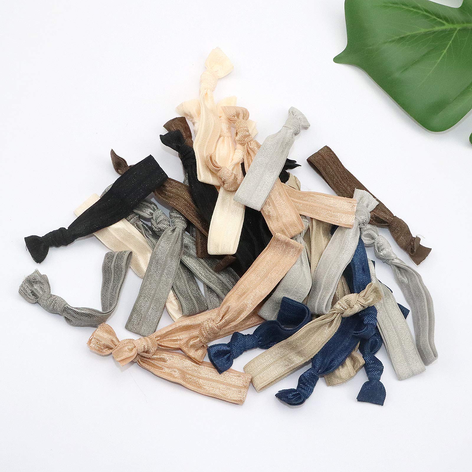 ManiPepe accessoires coiffure 8 couleurs assorties, sans pli et nœud, parfait comme cadeau.