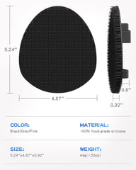 Manmihealth brosse-douche-silicone-gant-poignet, prise en main ergonomique.