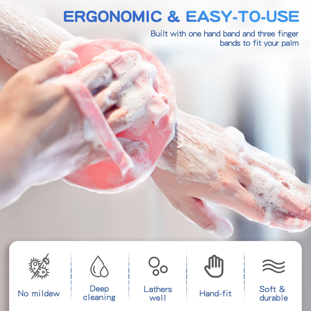 Manmihealth brosse-douche-silicone-poids-leger-44g, usage prolongé sans fatigue.