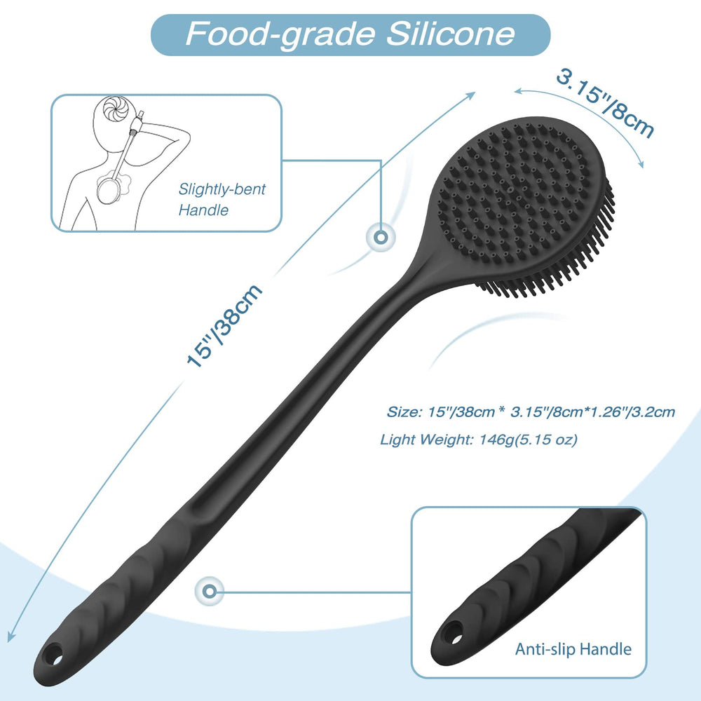 Gant bain Manmihealth: brosse anti-glissement pour mousse généreuse et nettoyage en profondeur