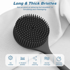 Manmihealth gant-douche doux silicone nettoyage en douceur et confort.