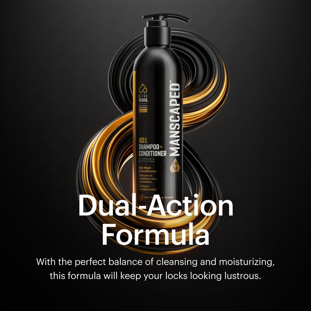 MANSCAPED foam and lather close-up conveys rich cleansing experience.