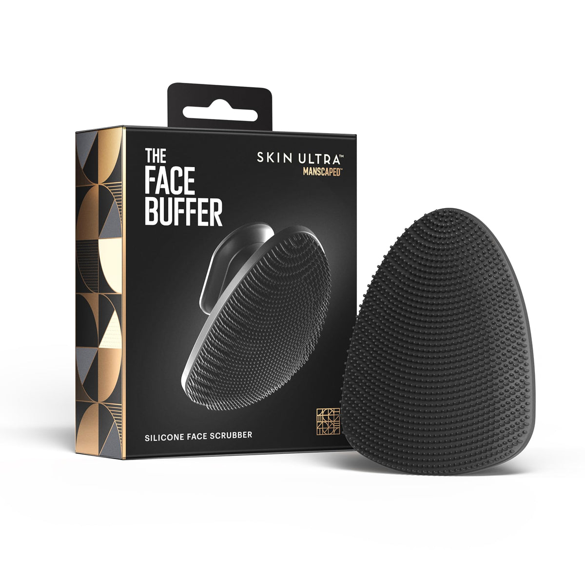 MANSCAPED Le Face Buffer, poils-silicone pour un nettoyage en profondeur et une exfoliation douce.