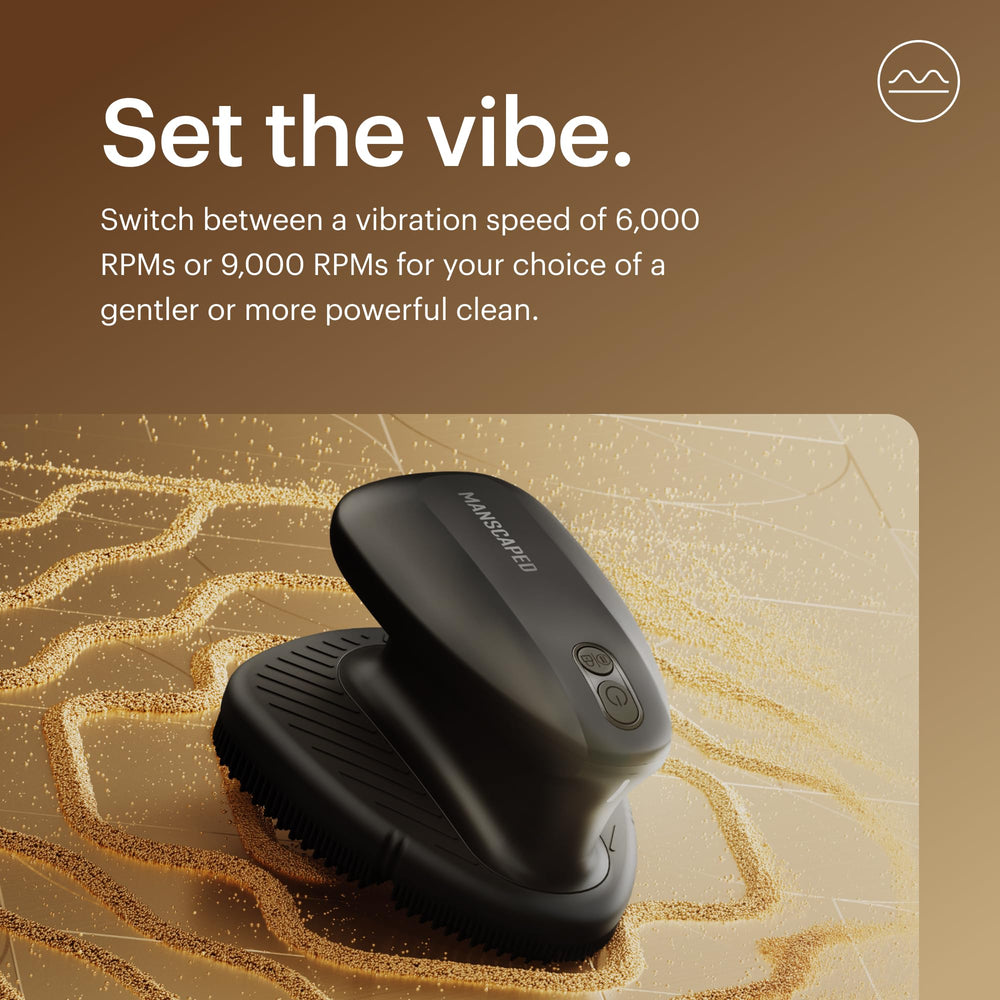 MANSCAPED Face Buffer Pro: 6000 tr/min pour un nettoyage quotidien en douceur.