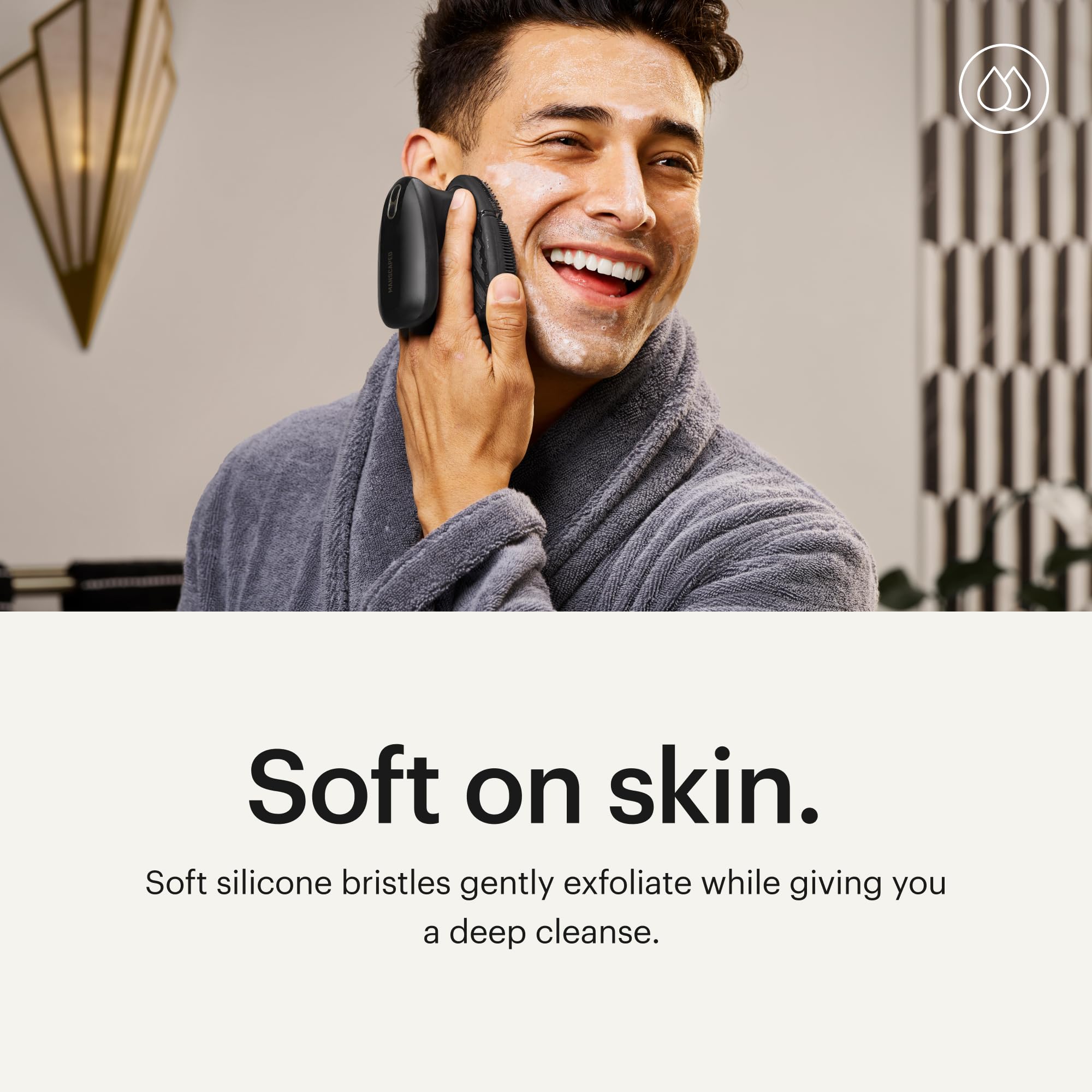 MANSCAPED Face Buffer Pro: 9000 tr/min pour exfolier après l’effort.