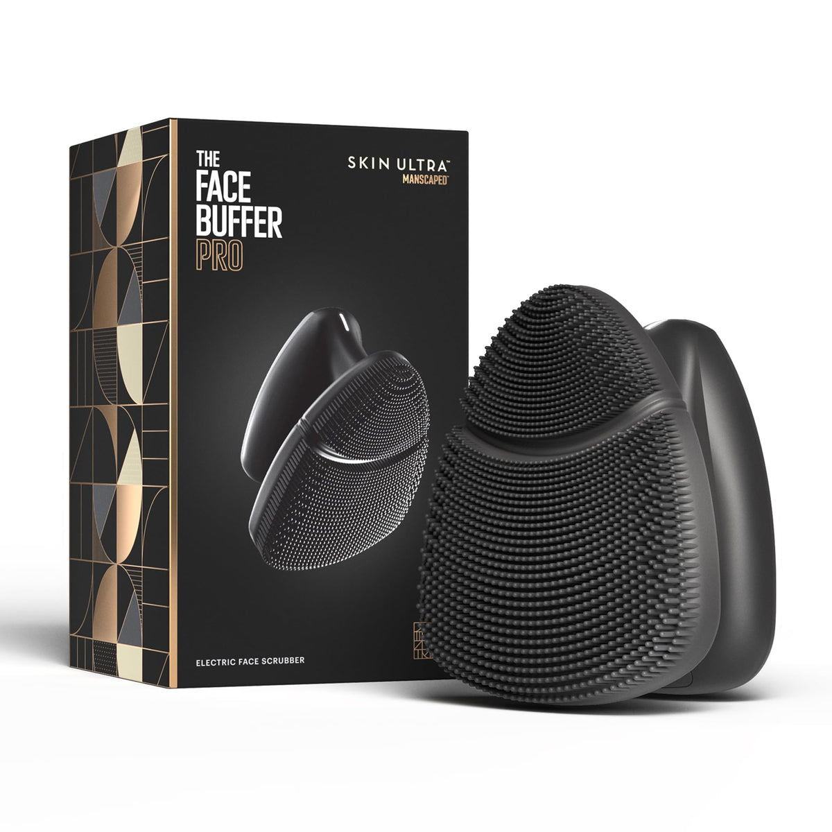 MANSCAPED Face Buffer Pro: brosse silicone douce pour exfolier en douceur.
