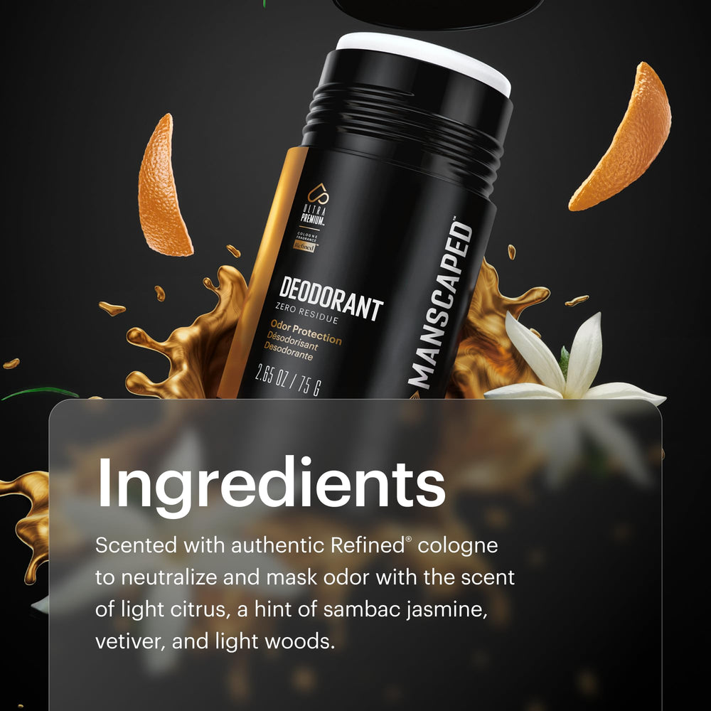 MANSCAPED UltraPremium Deodorant applying motion showing smooth glide and fast dryness