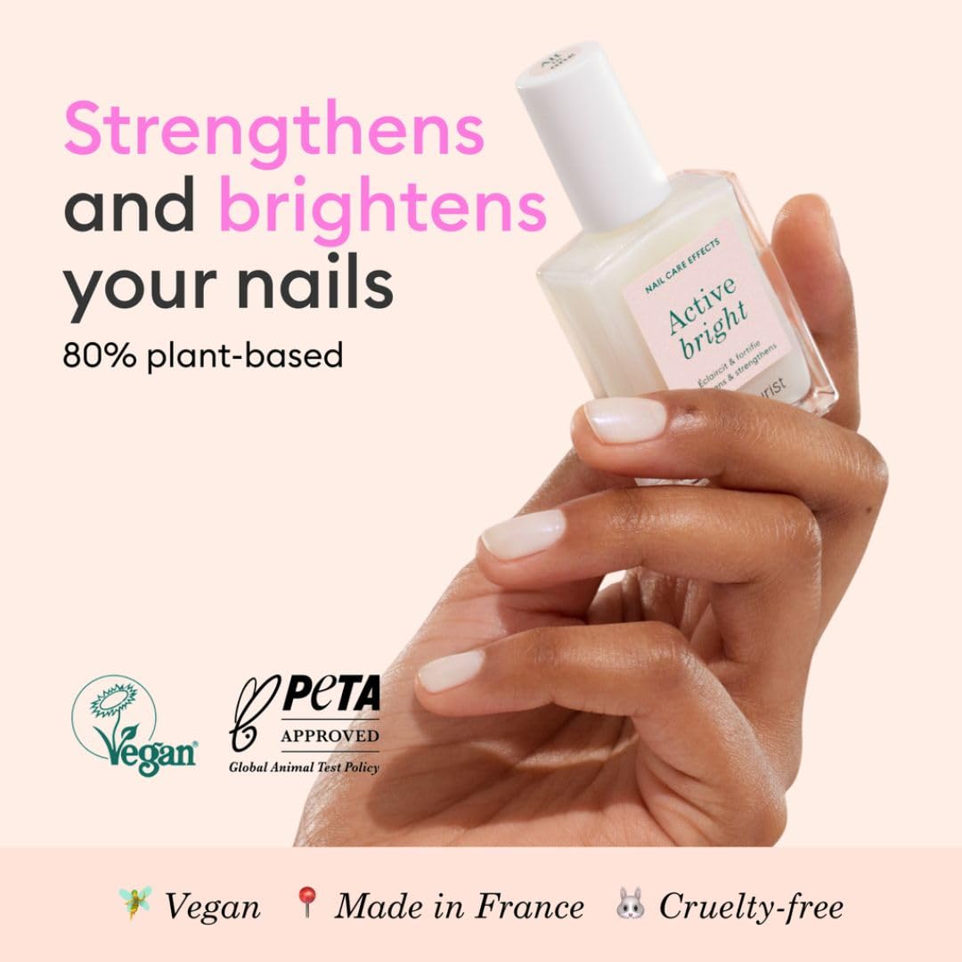 Manucurist Active Bright – ongles naturels: brillance nacrée et soin.
