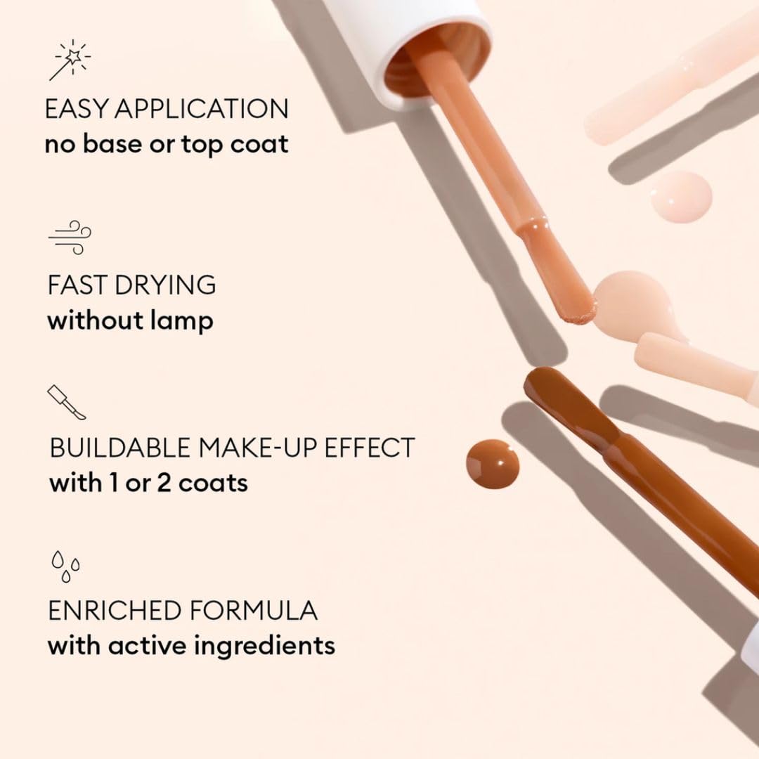 Manucurist Active Smooth 03 échantillon nude bronze, rendu naturel et discret.