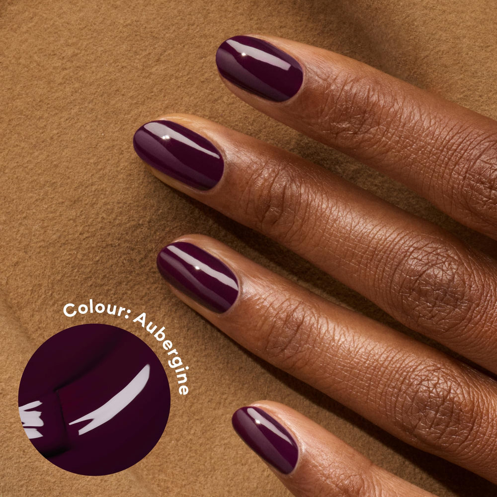 Manucurist Green Aubergine – pinceau professionnel assure une application fluide