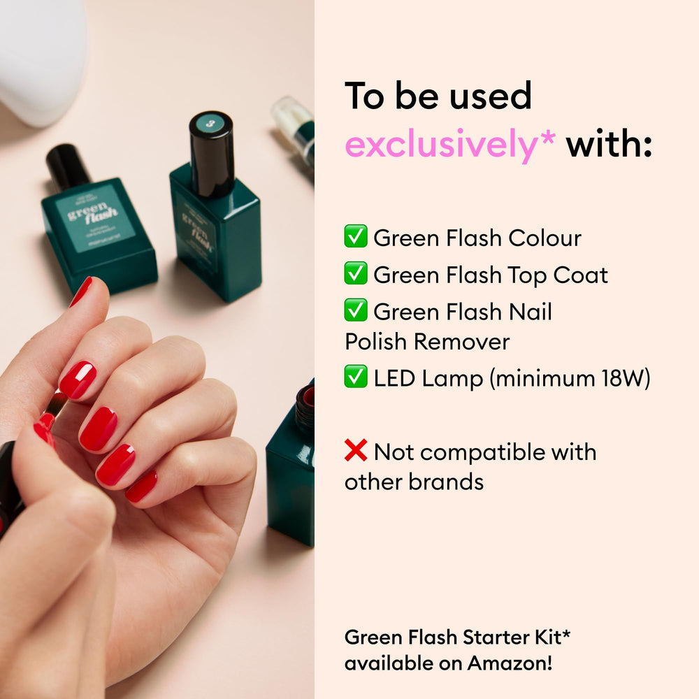 Retrait en 1 minute sans acétone ni ponçage avec Green Flash Remover.