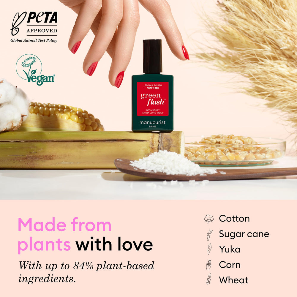Vernis Hortencia Pink Manucurist Green Flash Slim couleur rose délicat