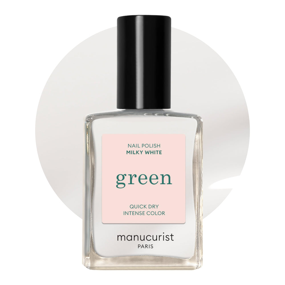 Manucurist Green Milky White vernis blanc lait translucide pour une manucure légère