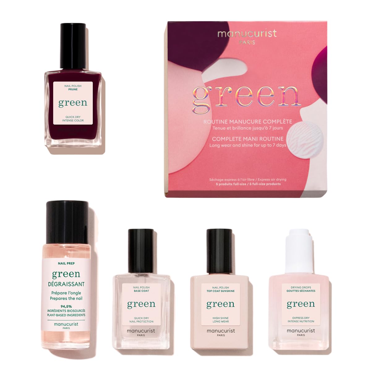 Dégraissant Green System prépare vos ongles pour une base durable.