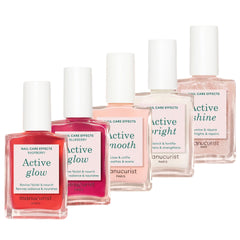 Manucurist Rainbow Active framboise lumière, vernis soin teinté pour ongles forts et lumineux.
