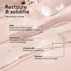 Hydratation et renforcement par Manucurist S.O.S Base Coat.