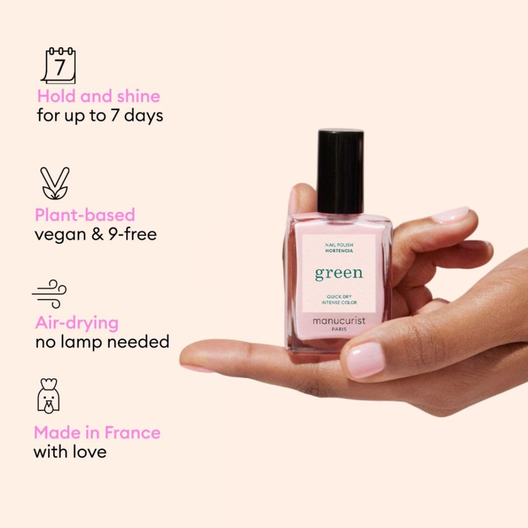 Manucurist System Green Pink Hortencia – Drying Drops accélèrent le séchage et nourrissent