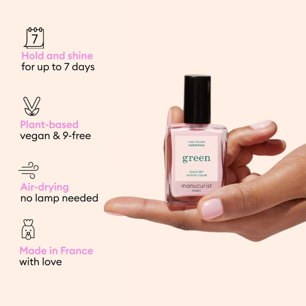 Manucurist System Green Pink Hortencia – Drying Drops accélèrent le séchage et nourrissent