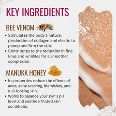 Manuka Lane Venin d’Abeille – texture crème; hydrater en profondeur.
