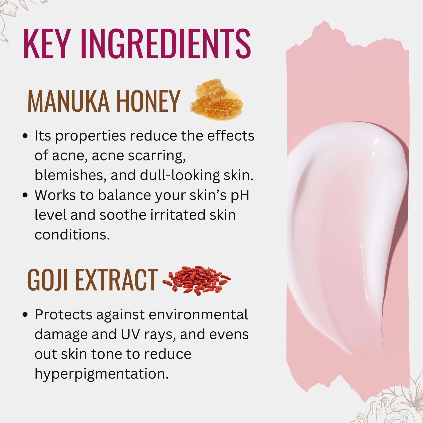 Manuka Lane Sérum Venin Abeille – flacon et peau, absorption rapide.