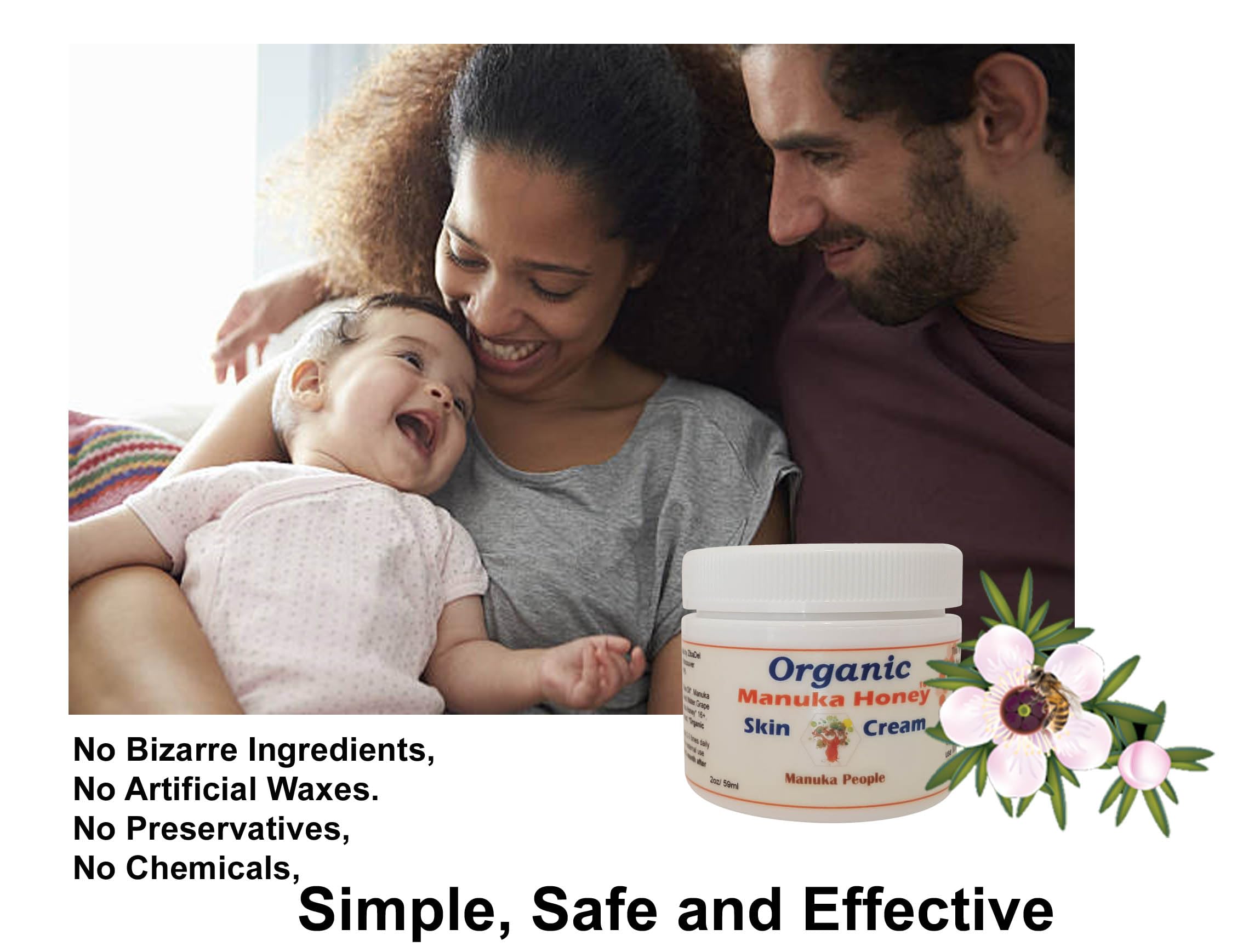 Manuka People crème hydratante corps, soin pour peau sèche et irritée