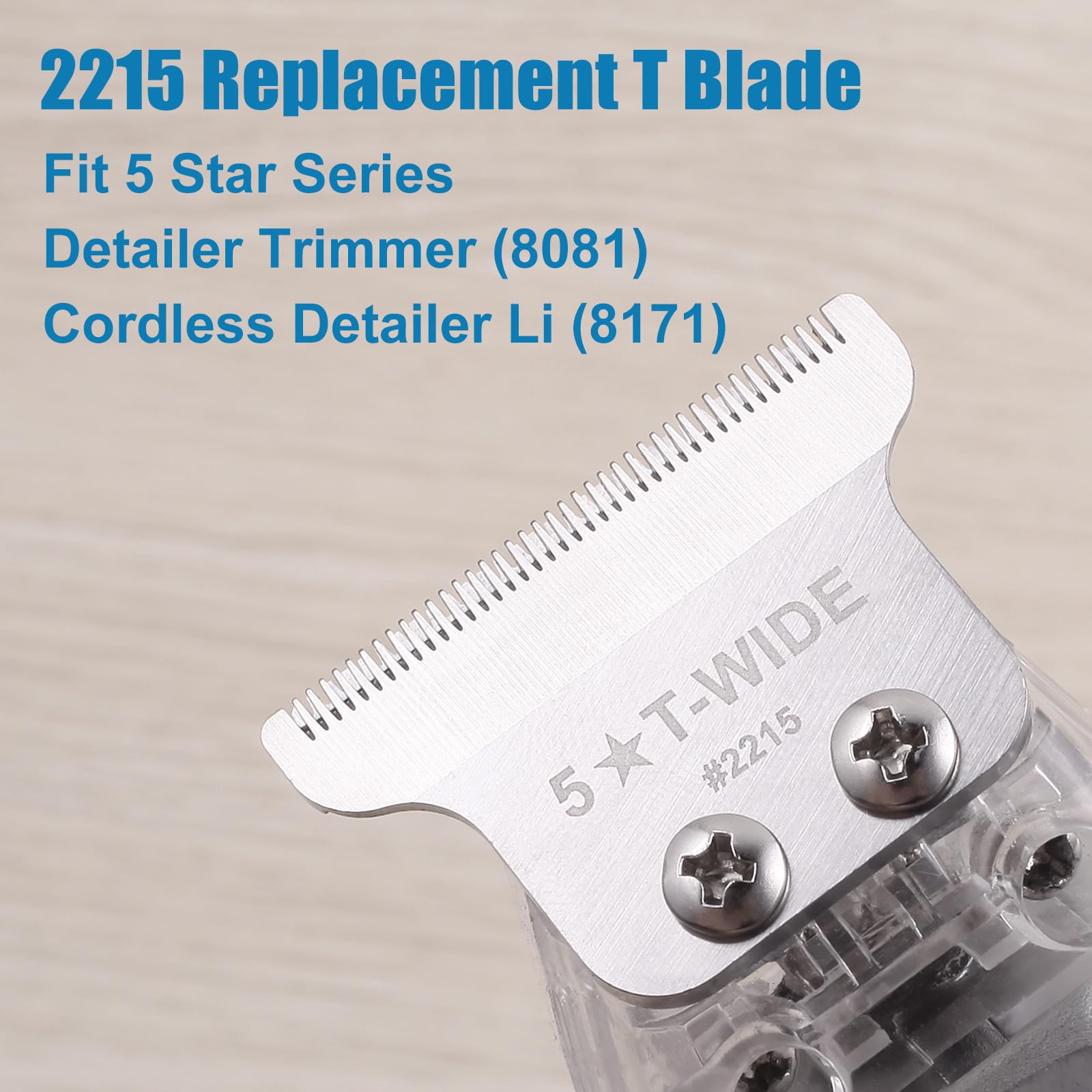 Lame Manxrtod 2215 T Wide Detailer, arrière-profil garantissant contours nets.
