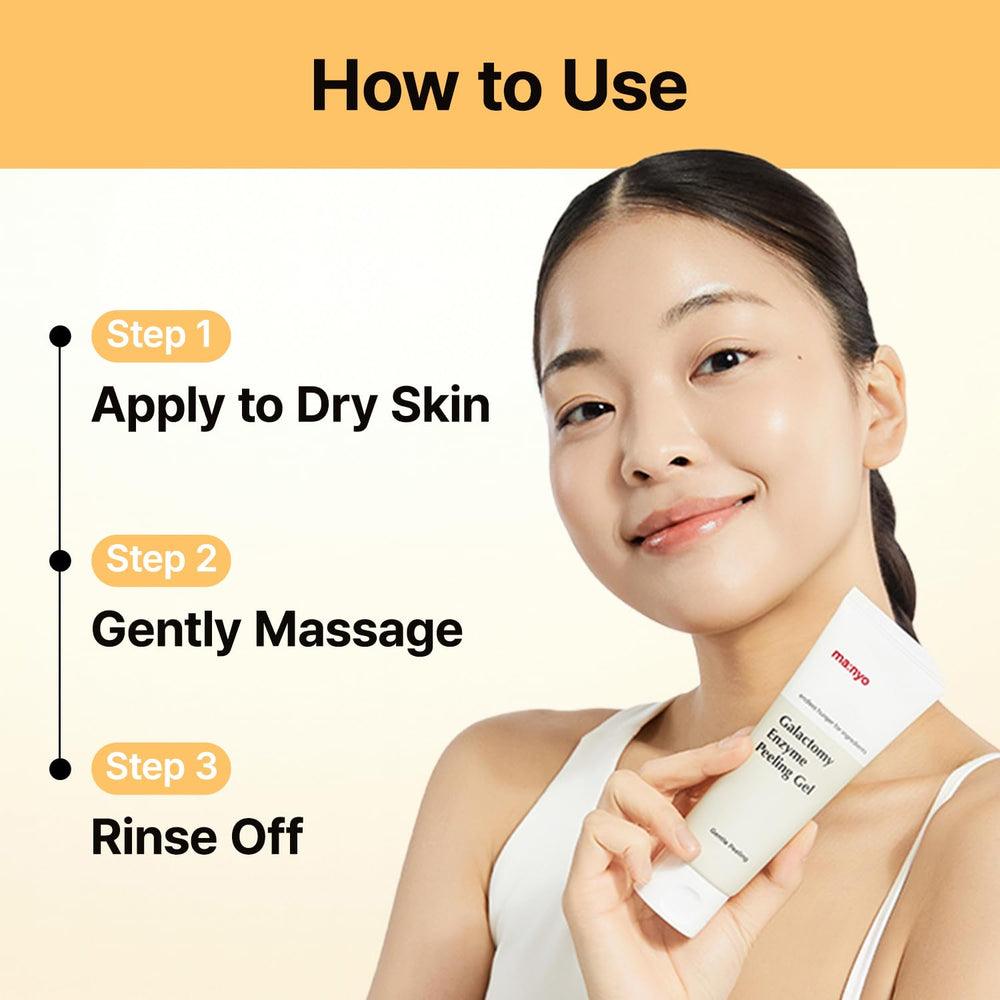 ma:nyo Galactomy Enzyme Peeling Gel hydratation après exfoliation.