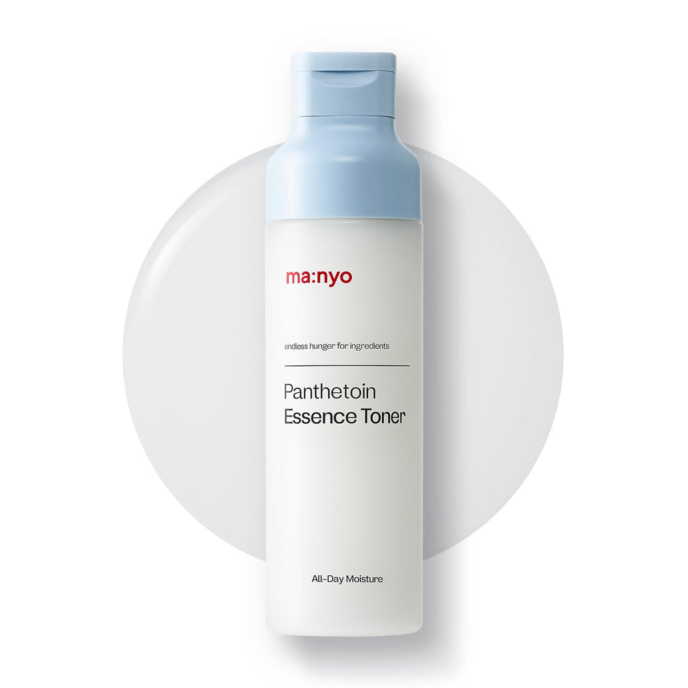 ma:nyo Panthetoin Toner - bouteille visible, hydratation durable pour peaux sensibles.