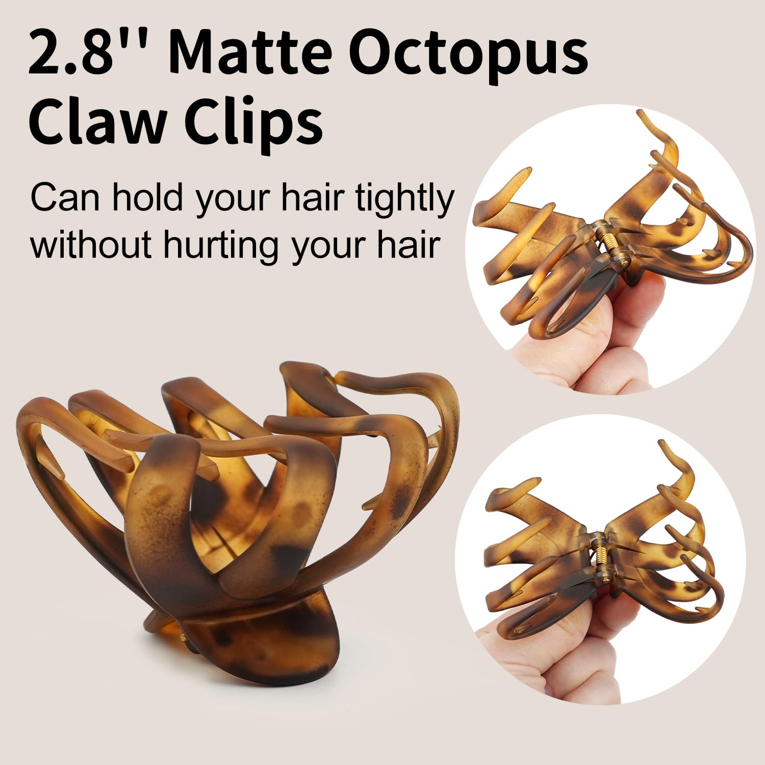 Clip-maorulu octopus 2,8 pouces, ajustement sûr et polyvalent.