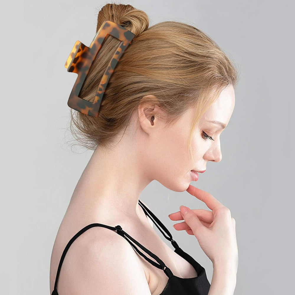 Maorulu pinces-cheveux extra-larges caramel conviennent pour un style rapide et net.