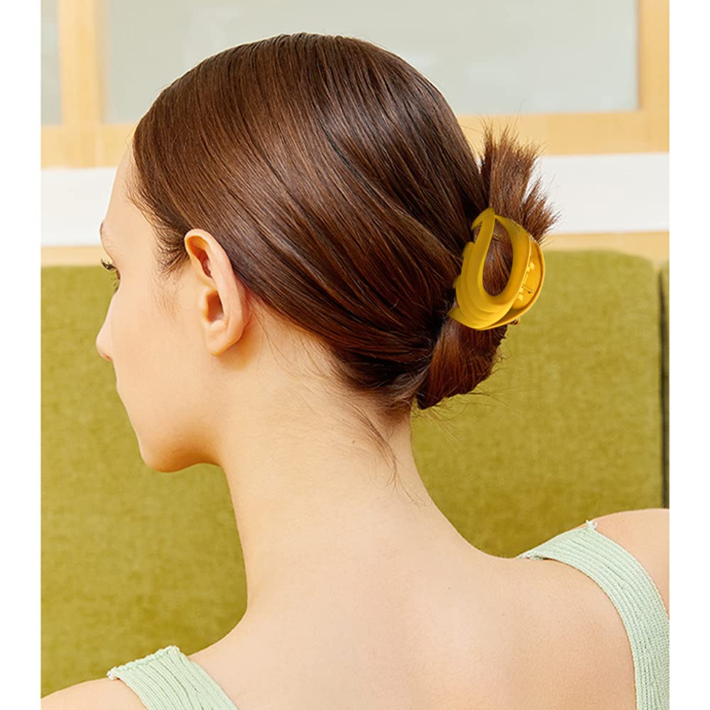 Pinces MAORULU fleurs jaune pastel, rehaussent n’importe quelle tenue